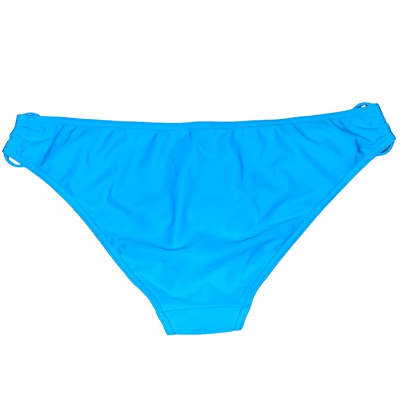 AUTH Louis Vuitton Neon Blue Metal Flower Charm Logo Halter Tie Bikini Swimsuit - Picture 16 of 16